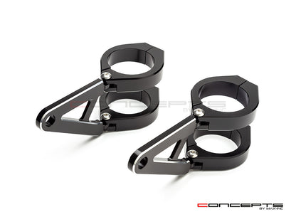 MAX Stubby High Quality CNC Machined Headlight Brackets  - Fits Fork Sizes 32 - 59mm
