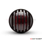 1.65" Matte Black Mini Flush Mount CNC Billet Alum Prison Grill LED Stop / Tail Light