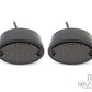 Classic Matte Black Metal Oval Smoked Lens LED Stop / Tail Lights - Pair