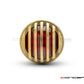 1.65" Mini Prison Grill LED Stop/Tail Light - CNC Machined Solid Brass, 12V, Waterproof for Multiple Vehicles