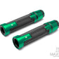 Sportz Green Anodized CNC Machined Aluminum / Rubber Hand Grips + Bar Ends - 7/8" (22mm)