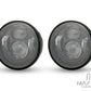 Harley Dyna Fat Bob Twin LED Headlight Set - 2100LM Low/2800LM High, 6000K, Cast Alloy, Plug-and-Play (2008-2017)
