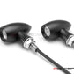 MAX LADZ Black CNC Machined Alum Mini Rear LED Indicators / Turn Signals + Running Lights - Red