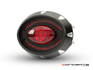 2" Micro Oval CNC Machined Billet Aluminium LED Stop / Tail Light
