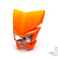 Orange Beasty Universal Supermoto Headlight Mask - 12v/35w