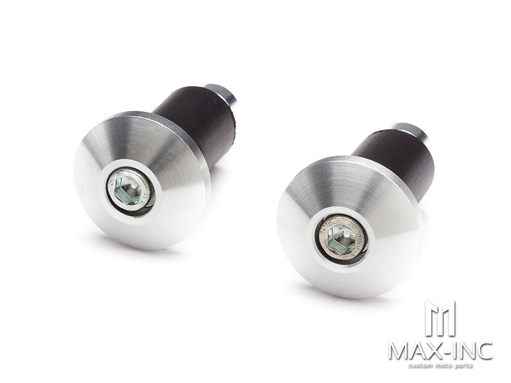 Silver Anodized CNC Machined Aluminum Bar Ends - 7/8"(22mm)
