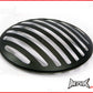 7 INCH Matte Black Prison Bar Grill Metal Headlight Cover