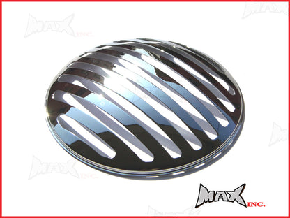 7 INCH Chrome Prison Bar Grill Metal Headlight Cover