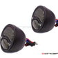 Pair Of Black Vintage Style Integrated LED Stop + Tail + Turn Signals - Smoked Lense