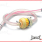 Clear 4mm Silicone Fuel Line Hose & Magnetic Filter - Length 15" (40cm)