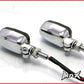 Custom Chrome Aluminium Turn Signals / Running Lights - Smoked Lense