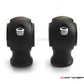 Matte Black Billet Aluminium Old School Harley Davidson Cafe Racer Risers - 1-1/4"