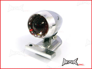 Polished Aluminium Bullet LED Stop / Tail Light - Red Lense