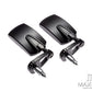 Black Alloy Universal F1 Adjustable Bar End Mirrors - Fits 7/8"(22mm) Bars & Renthal Bars
