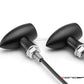 MAX LADZ Black + Natural CNC Machined Alum Mini Rear LED Indicators / Turn Signals + Running Lights - Red