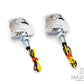 Chrome Shorty LED Turn Signals / Indicators - Emarked