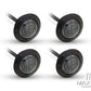 2" Flush Mount Smoked Lens LED Running / Turn / Tail / Stop Lights - Set Of 4