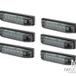 4" Flush Mount LED Stop / Tail Lights + Turn Signals + Reverse Lights - Set Of 6