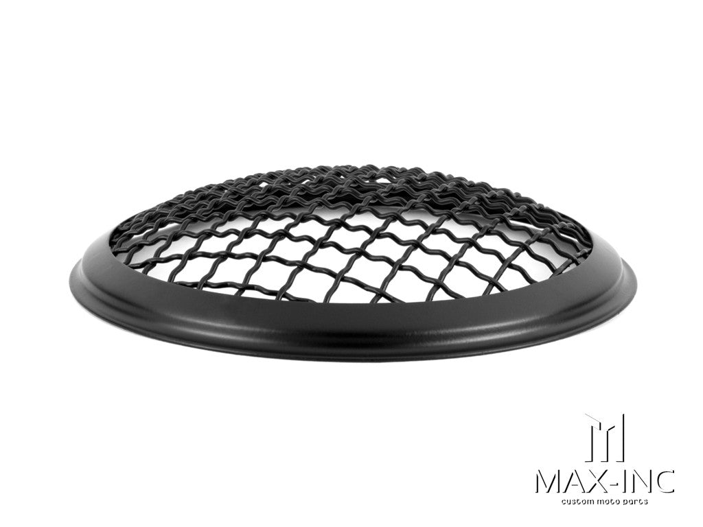 5.75" Black Mesh Grill Metal Headlight Cover