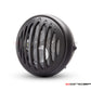 7.7" Matte Black Multi Projector LED Headlight + Prison Grill Cover