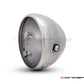 7.7 Inch Raw Metal Headlight Housing & Bezel Combo - Universal Motorcycle Headlamp
