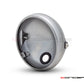 7.7" Raw Unpainted Metal Shorty Headlight Housing + Bezel Combo | Universal Fit