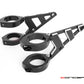 MAX Stomp Black + Contrast CNC Machined Headlight Brackets - Fits Fork Sizes 32 - 59mm