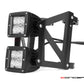 Universal Motorcycle LED Headlight Kit - DUAL STACKED Design with High/Low Beam, Adjustable Fork Clamps & H4 Connector