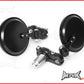Black Round Aluminiun Folding Bar End Mirrors