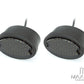 Classic Matte Black Metal Oval Smoked Lens LED Stop / Tail Lights - Pair