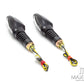 Black Mini Tri Projector LED Turn Signals / Indicators - Emarked