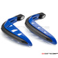 Blue Universal LED Handguards with Integrated Daytime Running Lights + Turn Signals - Cool White / Amber