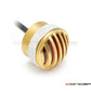 1.65" Mini Prison Grill LED Stop/Tail Light - CNC Machined Solid Brass, 12V, Waterproof for Multiple Vehicles