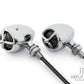 Chrome Alloy Classic LED Turn Signals / Indicators With Bezel