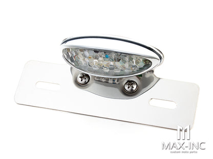 Chrome Oval Integrated LED Stop / Tail Light / Turn Signals