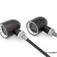 MAX "DERBY" Black + Natural CNC Machined Alum Classic Mini LED Indicators / Turn Signals