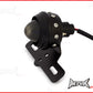 Matte Black Studded Retro Style LED Stop / Tail Light - Smoked Lens