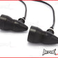Matte Black Alloy Retro LED Turn Signals / Indicators - Smoked Lense