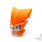 Orange Beasty Universal Supermoto Headlight Mask - 12v/35w