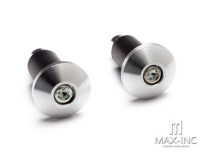 Silver Anodized CNC Machined Aluminum Bar Ends - 7/8"(22mm)