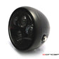 6" Matte Black Quad LED Headlight - DOT-Compliant, 28W/2400LM, H4 Plug, Metal Housing