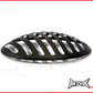 7 INCH Matte Black Prison Bar Grill Metal Headlight Cover