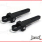 MAX Black Adjustable Aluminium LED Light Bar Brackets - 0.875" (21-23mm) Diameter