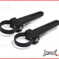 MAX Black Adjustable Aluminium LED Light Bar Brackets - 1.75" (43-45mm) Diameter