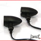 Black Alloy LED Custom Turn Signals / Indicators - Smoked Lense