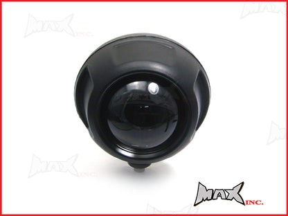 Black Universal Hi / Low Projector Custom Headlight - 55w Halogen Bulb