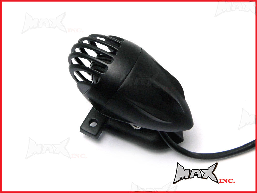 Black Vintage Style Prison Bar Stop / Tail Light - Bulb Type