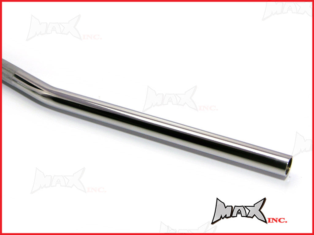 Chrome Cafe Racer Steel Drag Bars - 7/8 (22mm)