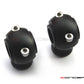 Matte Black Billet Aluminium Old School Harley Davidson Cafe Racer Risers - 1-1/4"