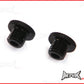 Black CNC Machined Billet Aluminium Threaded Mirror Block Off Plugs - 1 x M8 RH & 1 x M8 LH Thread